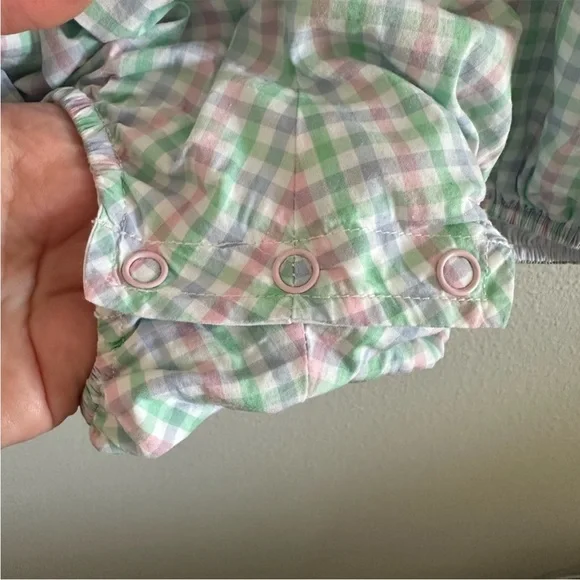 TBBC Pastel Pink/Green/Blue Gingham Bubble - Picture 4 of 4